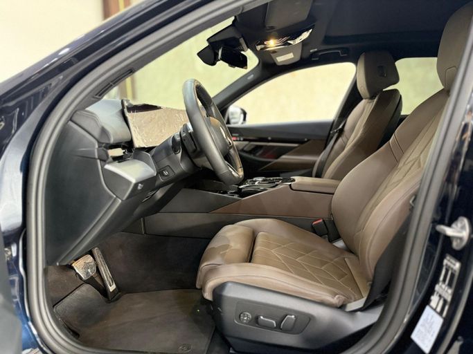 Used BMW 5 Series 520i VIII (G60/G61/G68), 2.0 l, 2024 in Dubai by Empire Motors, Navy Blue color. Korean Specs | AUTO.AE