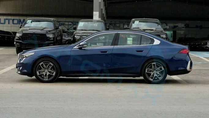 New BMW 5 Series 520i VIII (G60/G61/G68), 2.0 l, 2025 in Dubai by Auto Max Group, Light Blue color. GCC Specs | AUTO.AE
