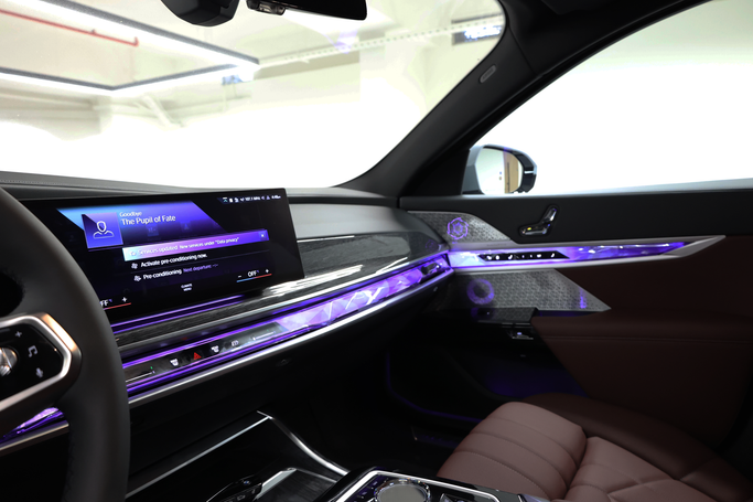 BMW 7 Series 760i xDrive VII (G70), 2023 business sedan for rent in Dubai by POF RENTAL, grey color | AUTO.AE