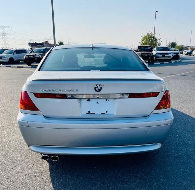 Used BMW 7 Series 735i IV (E65/E66), 3.6 l, 2003 in Dubai by Al Abbas Motors, Silver color. Japanese Specs | AUTO.AE