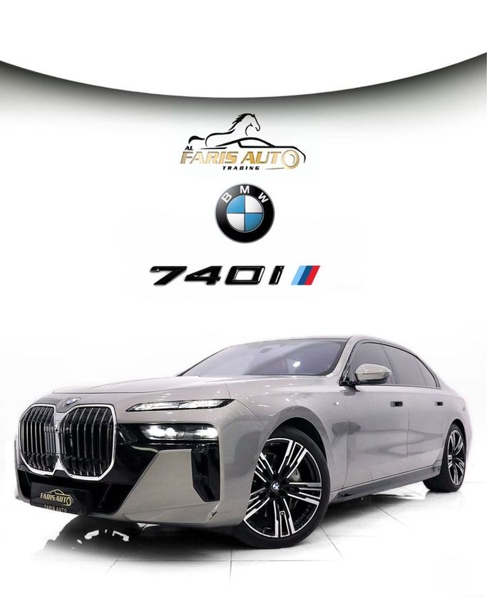 Подержанный BMW 7 Series 740i xDrive VII (G70), 3.0 л, 2024 в Дубае от Al Faris Motors Бежевый цвет. GCC | AUTO.AE