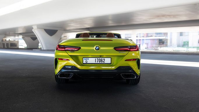 BMW 8 Series 840i II (G14/G15/G16) Facelift, 2023 business cabriolet for rent in Dubai by AVA car rental, green color | AUTO.AE