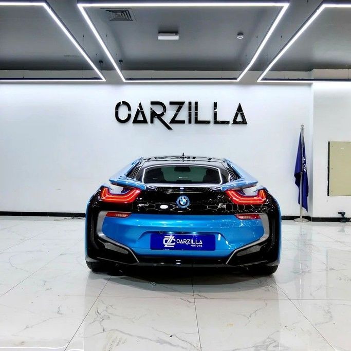 Used BMW i8 I, 1.5 l, 2016 in Dubai by Carzilla Motors, Light Blue color. European Specs | AUTO.AE