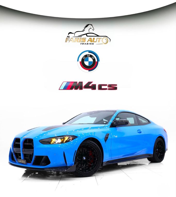 New BMW M4 CS G82/G83 Facelift, 3.0 l, 2025 in Dubai, Light Blue color.  | AUTO.AE