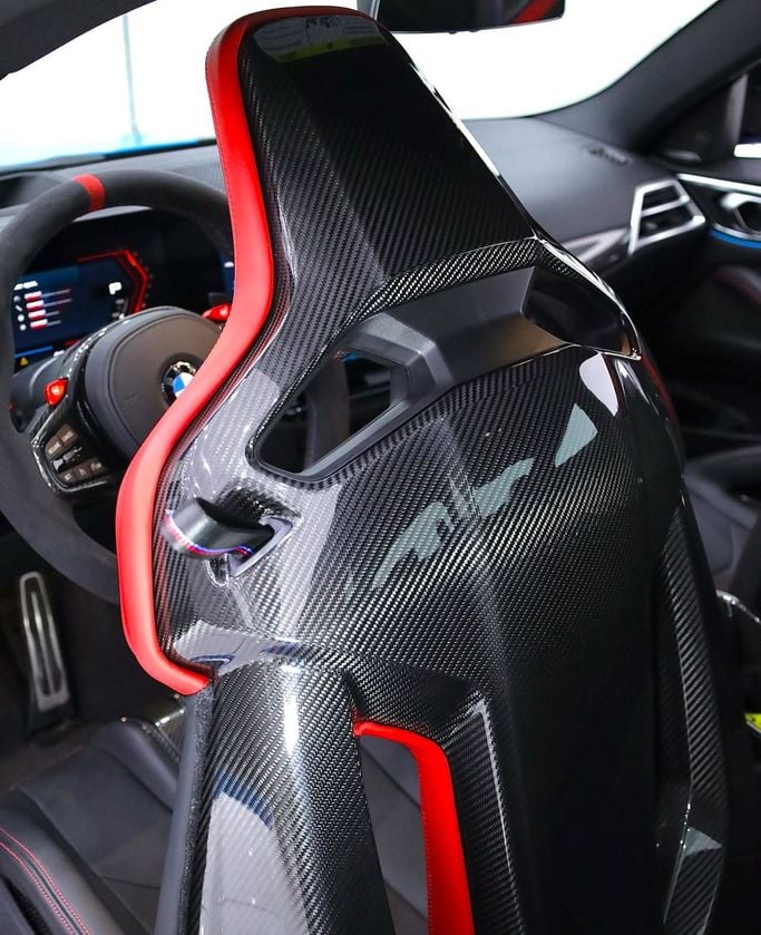 New BMW M4 CS G82/G83 Facelift, 3.0 l, 2025 in Dubai, Light Blue color.  | AUTO.AE