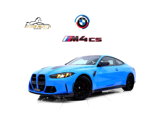 Новый BMW M4 CS G82/G83 Рестайлинг, 3.0 л, 2025 в Дубае от Al Faris Motors Голубой цвет. Other | AUTO.AE