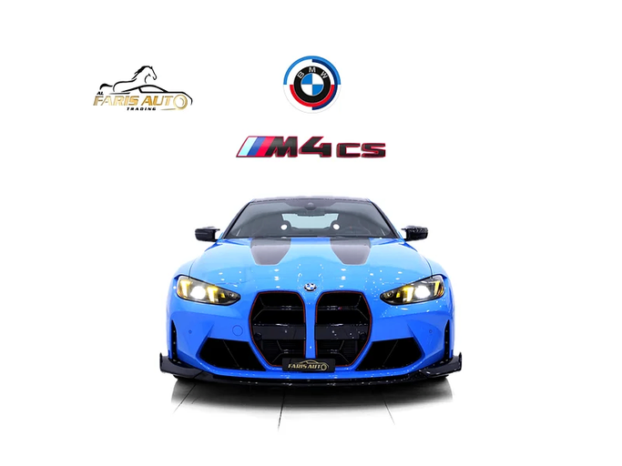 Новый BMW M4 CS G82/G83 Рестайлинг, 3.0 л, 2025 в Дубае от Al Faris Motors Голубой цвет. Other | AUTO.AE