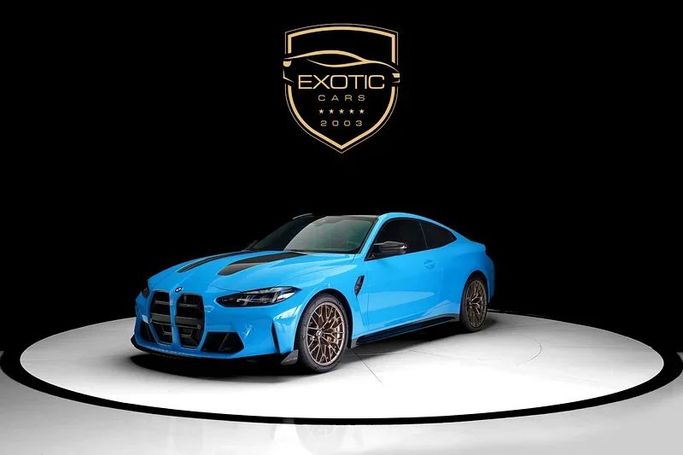 Новый BMW M4 Competition Package G82/G83 Рестайлинг, 3.0 л, 2025 в Дубае от Exotic Cars Синий цвет. GCC | AUTO.AE