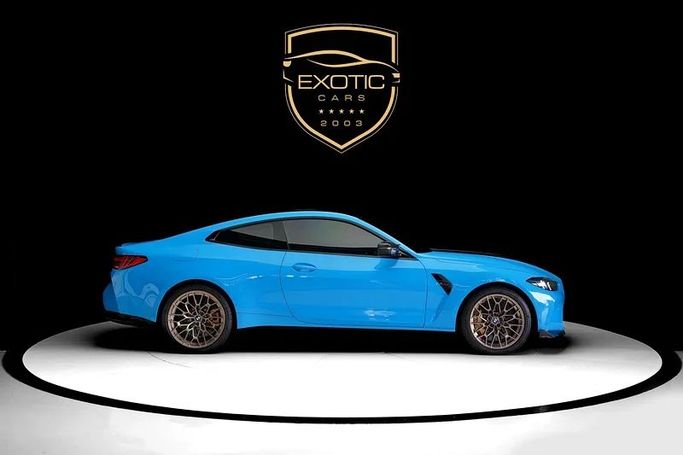 Новый BMW M4 Competition Package G82/G83 Рестайлинг, 3.0 л, 2025 в Дубае от Exotic Cars Синий цвет. GCC | AUTO.AE