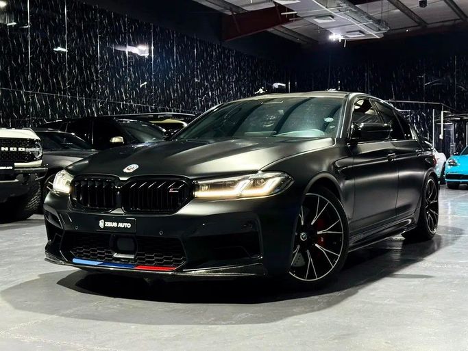 Used BMW M5 Competition VI (F90) Facelift, 4.4 l, 2023 in Dubai by Zeus Motors, Black color. GCC Specs | AUTO.AE
