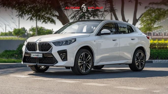 New BMW X2 sDrive25i II (U10), 2.0 l, 2025 in Dubai by Altass Motors, White color.  | AUTO.AE
