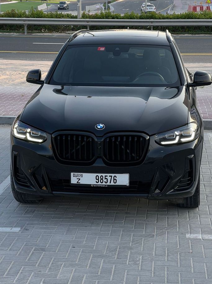 BMW X3 30i sDrive III (G01) Facelift, 2023 business suv 5 dr. for rent in Dubai by Lite Rent, black color | AUTO.AE