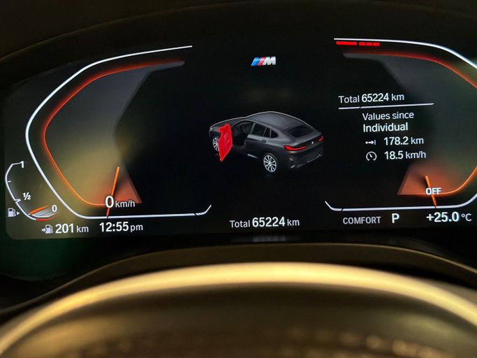 Подержанный BMW X4 30i xDrive II (G02) Рестайлинг, 2.0 л, 2023 в Дубае Тёмно-бордовый цвет. GCC | AUTO.AE