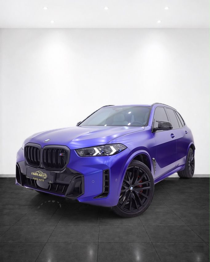 Used BMW X5 M60i IV (G05/G18) Facelift, 4.4 l, 2025 in UAE, Dubai by Al Faris Motors, Blue color. GCC Specs | AUTO.AE | Listing #282404