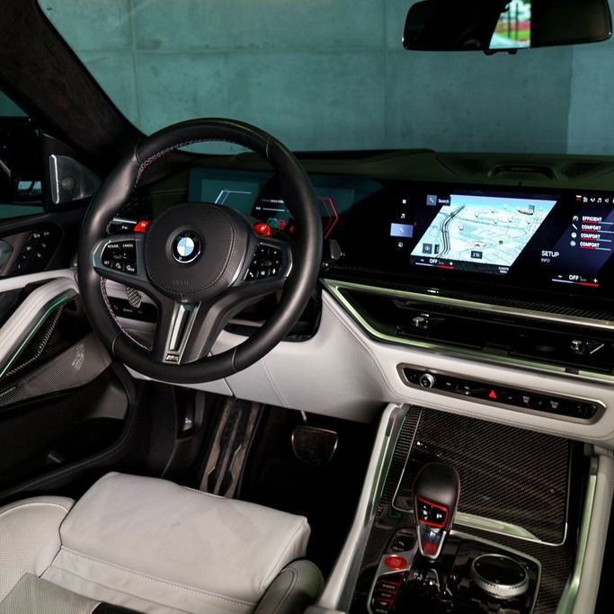 BMW X6 M III (F96) Facelift, 2024 sport suv 5 dr. for rent in Dubai by DEIZ, green color | AUTO.AE