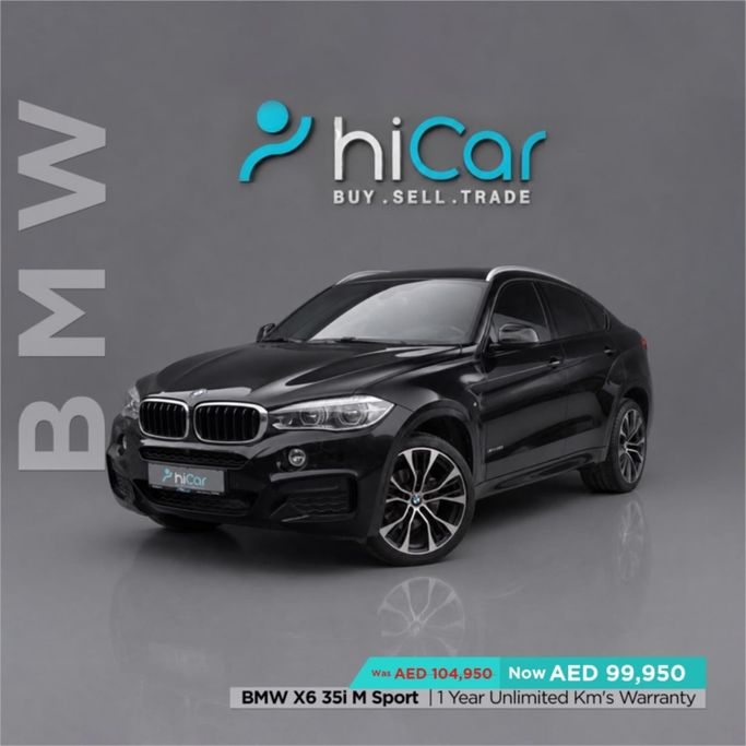 Подержанный BMW X6 35i II (F16), 3.0 л, 2019 в ОАЭ, Дубай от Hi Car Approved Pre-Owned Cars Showroom Черный цвет. Other | AUTO.AE | Объявление #278720