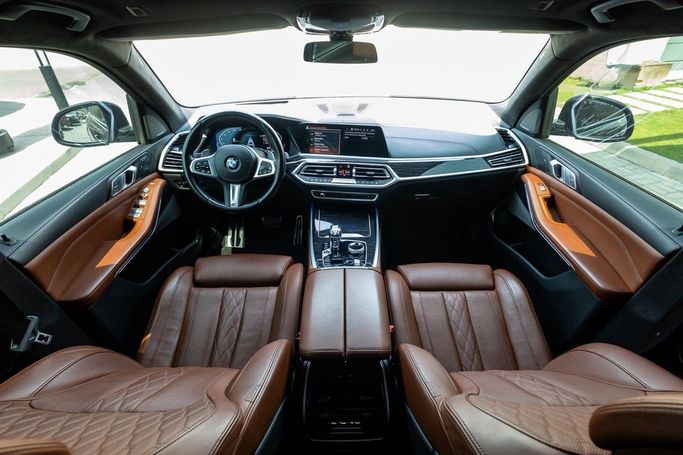 Used BMW X7 40i I (G07), 3.0 l, 2021 in Dubai by Linda Cars, Black color. GCC Specs | AUTO.AE