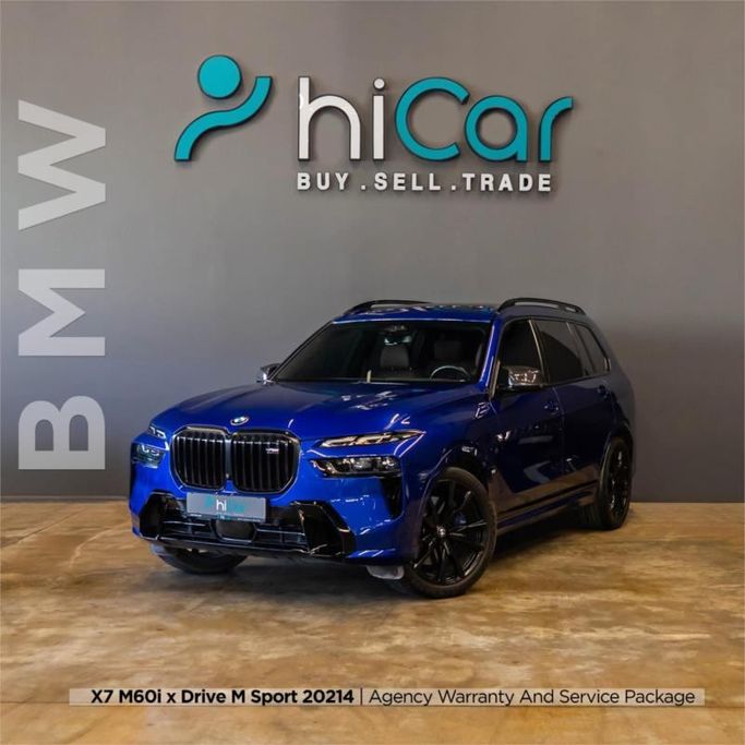 مستعملة BMW X7 M60i I (G07) فيس ليفت, 4.4 l, 2024 في في دبي من Hi Car Approved Pre-Owned Cars Showroom، اللون أزرق. مواصفات الخليج | AUTO.AE | إعلان #264451