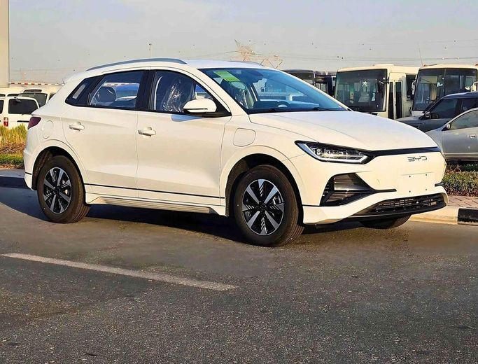 New BYD e2 I Facelift, 2025 in Dubai by SK Motors, White color. Chinese Specs | AUTO.AE