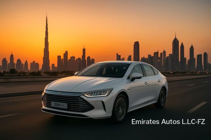 Новый BYD Qin DM-i II, 1.5 л, 2025 в Дубае от Emirates Autos Белый цвет. Китайская | AUTO.AE
