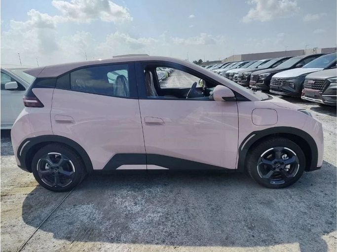 New BYD Seagull (Libird 2) I, 2024 in Dubai by Mohamed Hakim Motors, Pink color. Chinese Specs | AUTO.AE