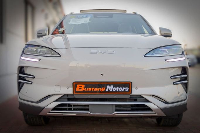 New BYD Song Plus I Facelift, 2025 in Dubai by Albustanji Motors FZCO, Beige color.  | AUTO.AE