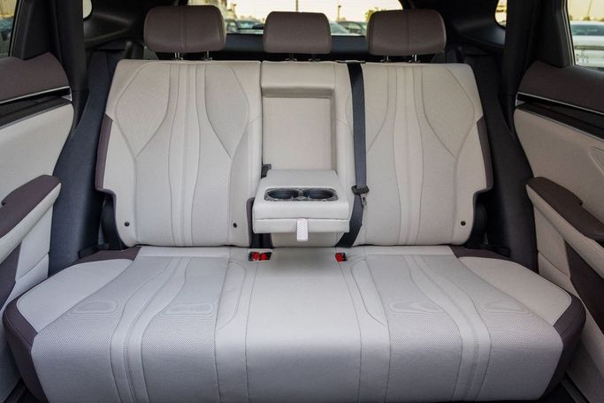 New BYD Song Plus I Facelift, 2025 in Dubai by Albustanji Motors FZCO, Beige color.  | AUTO.AE