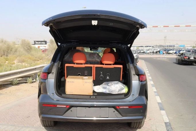 New BYD Tang L, 2025 in Dubai by Top Euro Cars, Grey color.  | AUTO.AE