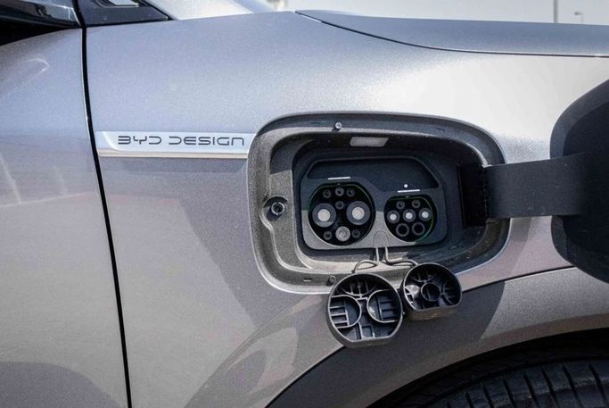 New BYD Yuan Plus I, 2024 in Dubai by Albustanji Motors FZCO, Silver color.  | AUTO.AE