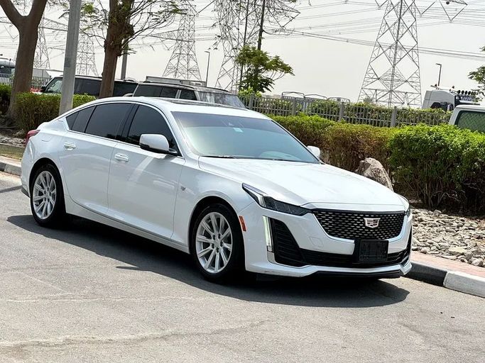 Used Cadillac CT5 I, 2.0 l, 2023 in Dubai by Formula Motors, White color. GCC Specs | AUTO.AE