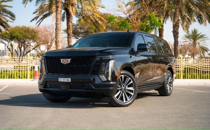 Cadillac Escalade 600 V (T1XX) Рестайлинг, 2026 внедорожник 5 дв. бизнес класса в Дубае от Speed Urus Rent A Car черный цвет | AUTO.AE | Объявление #1584