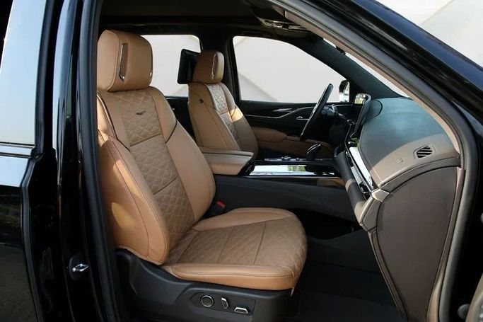 Used Cadillac Escalade V, 6.2 l, 2023 in Dubai by Mohammad Alkarak Motors, Black color. GCC Specs | AUTO.AE