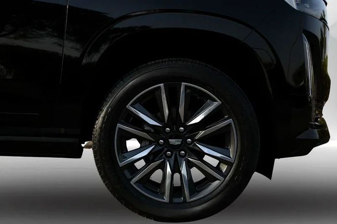 Used Cadillac Escalade V, 6.2 l, 2023 in Dubai by Mohammad Alkarak Motors, Black color. GCC Specs | AUTO.AE