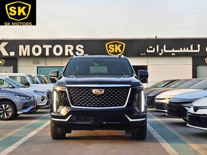 New Cadillac Escalade 600 V Facelift, 6.2 l, 2025 in Dubai by SK Motors, Black color. GCC Specs | AUTO.AE