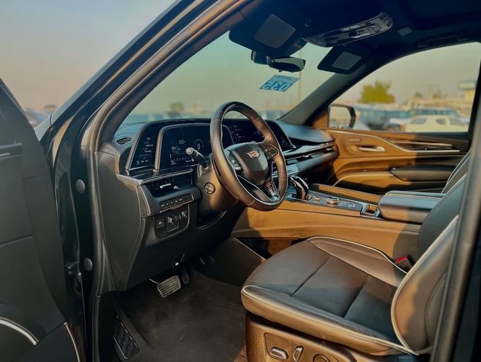 Used Cadillac Escalade ESV V, 6.2 l, 2023 in Dubai by Lakhani Motors, Black color. American Specs | AUTO.AE