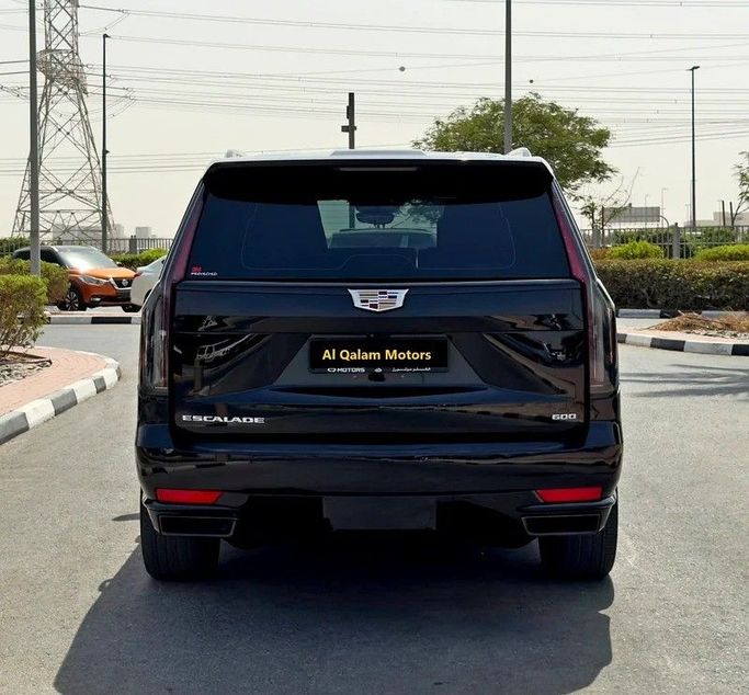 Used Cadillac Escalade ESV V, 6.2 l, 2023 in Dubai by Q Motors, Black color. GCC Specs | AUTO.AE