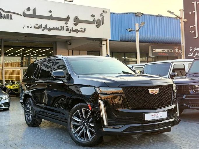 Used Cadillac Escalade V, 6.2 l, 2023 in Dubai by Auto Bank Motors, Black color. GCC Specs | AUTO.AE
