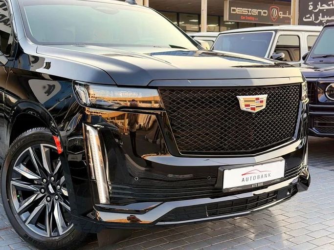 Used Cadillac Escalade V, 6.2 l, 2023 in Dubai by Auto Bank Motors, Black color. GCC Specs | AUTO.AE