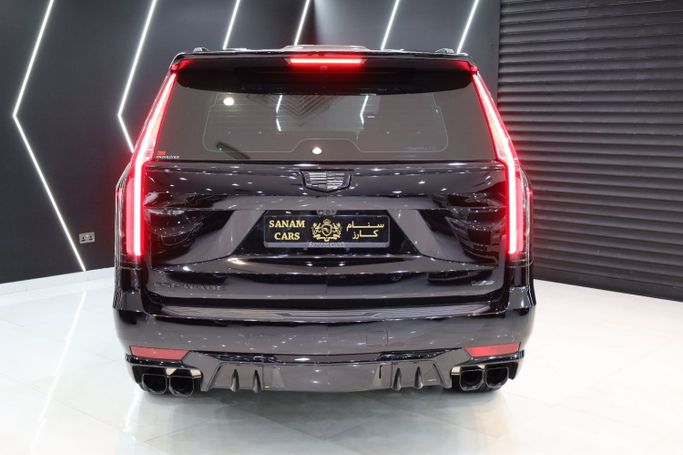 Used Cadillac Escalade V, 6.2 l, 2023 in Dubai by Sanam Cars, Black color. GCC Specs | AUTO.AE