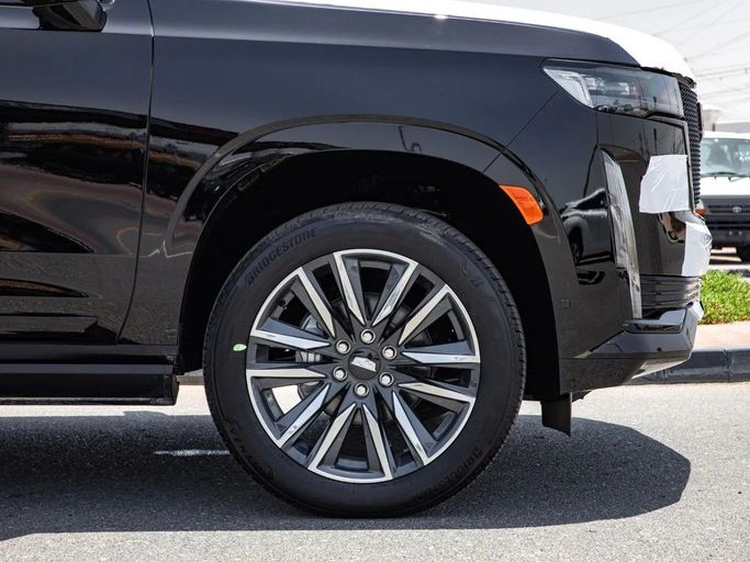 New Cadillac Escalade V, 6.2 l, 2024 in Dubai by World Center Motors FZE, Black color. GCC Specs | AUTO.AE