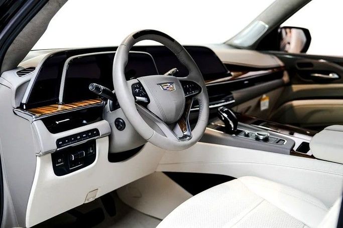 New Cadillac Escalade ESV V, 6.2 l, 2024 in Dubai by Special Art Motors, Black color. European Specs | AUTO.AE