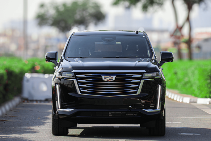 New Cadillac Escalade V, 6.2 l, 2023 in Dubai by Atlantic Motors FZCO, Black color. American Specs | AUTO.AE