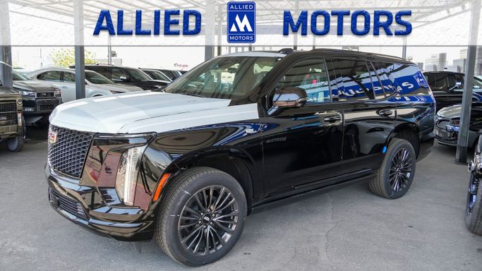 Новый Cadillac Escalade 600 V (T1XX) Рестайлинг, 6.2 л, 2025 в Дубае от Allied Motors Черный цвет.  | AUTO.AE | Объявление #260912
