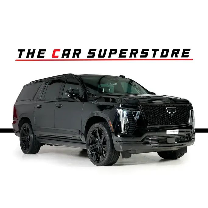 Used Cadillac Escalade ESV V Facelift, 6.2 l, 2025 in Dubai by The Car Superstore, Black color. GCC Specs | AUTO.AE | Listing #264156