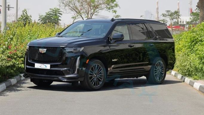 New Cadillac Escalade-V I Facelift, 6.2 l, 2024 in Dubai by Auto Max Group, Black color. European Specs | AUTO.AE