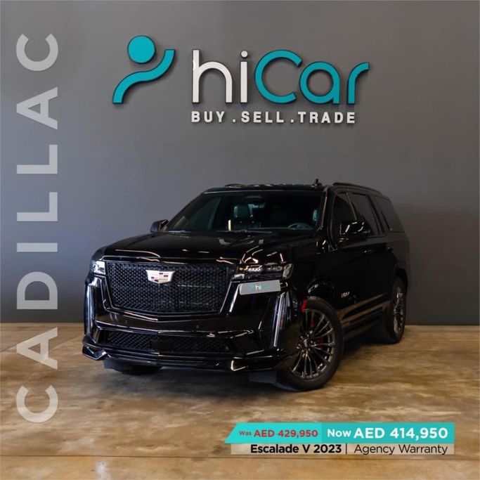 Used Cadillac Escalade-V I, 6.2 l, 2023 in Dubai by Hi Car Approved Pre-Owned Cars Showroom, Black color. GCC Specs | AUTO.AE | Listing #264457