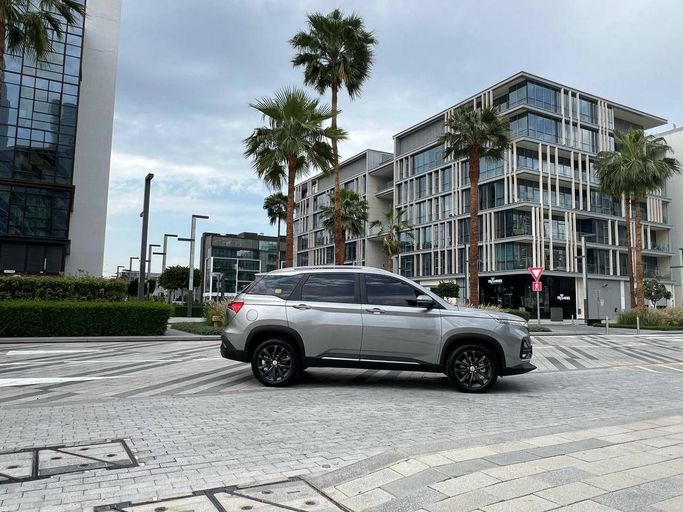 Chevrolet Captiva II, 2025  suv 5 dr. for rent in Dubai by JON Luxury Car Rental LLC, silver color | AUTO.AE
