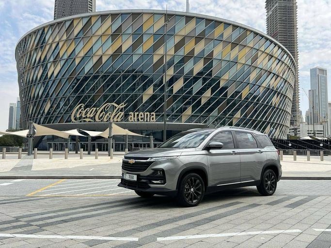 Chevrolet Captiva II, 2025  suv 5 dr. for rent in Dubai by JON Luxury Car Rental LLC, silver color | AUTO.AE