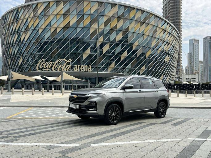 Chevrolet Captiva II, 2025  suv 5 dr. for rent in Dubai by JON Luxury Car Rental LLC, silver color | AUTO.AE