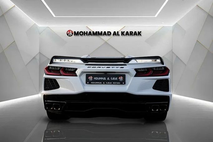 Used Chevrolet Corvette Stingray C8, 6.2 l, 2023 in Dubai by Mohammad Alkarak Motors, White color. European Specs | AUTO.AE